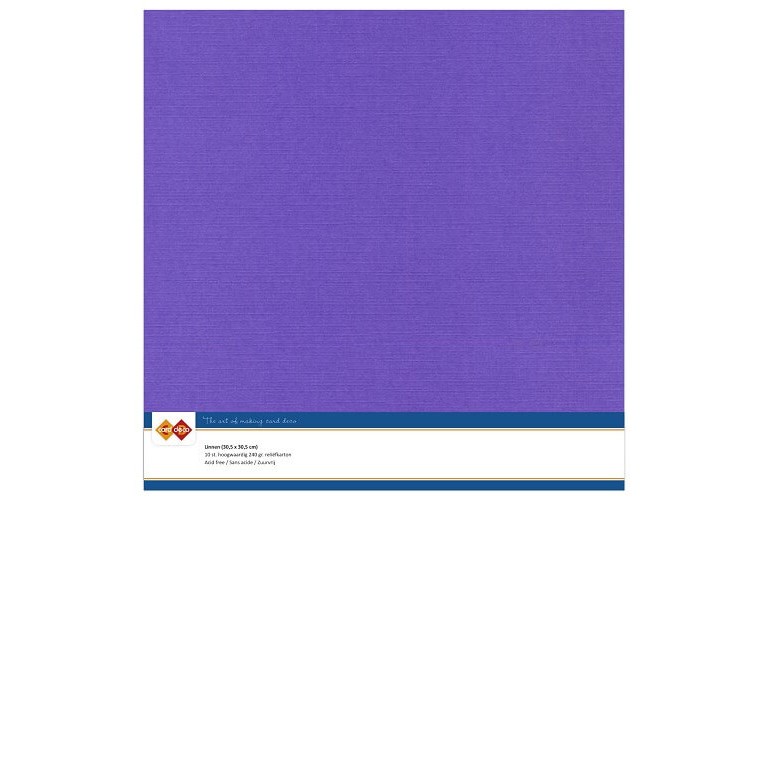 Cardstock - 30x30 cm - Violet (Mellanlila) - 10st