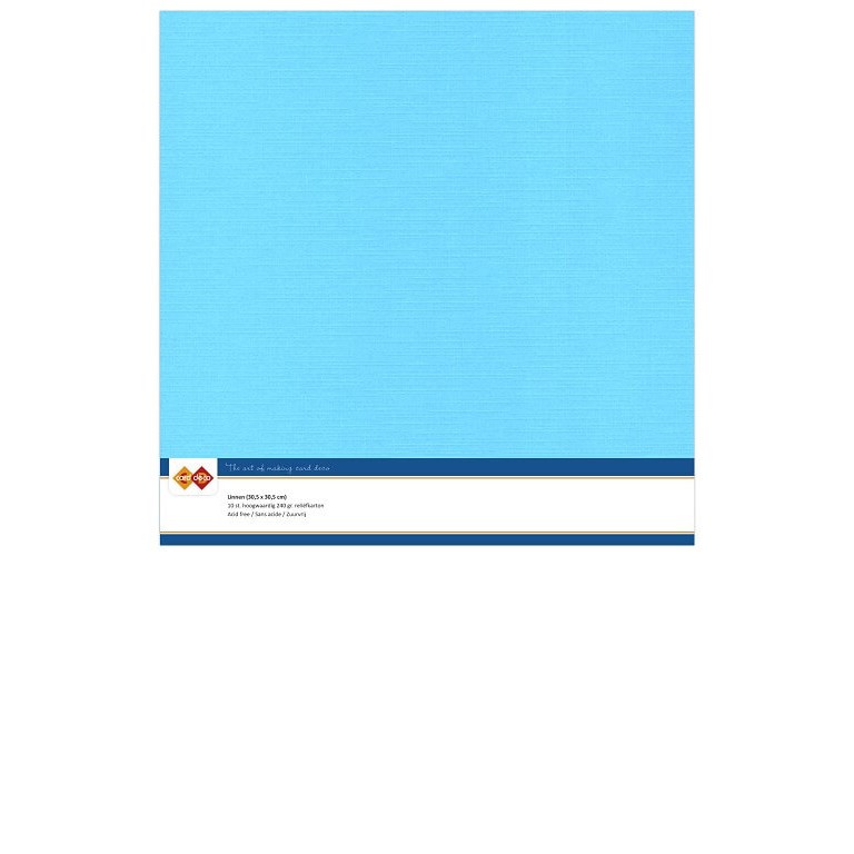Cardstock - 30x30 cm - Himmelsblå  - 10st