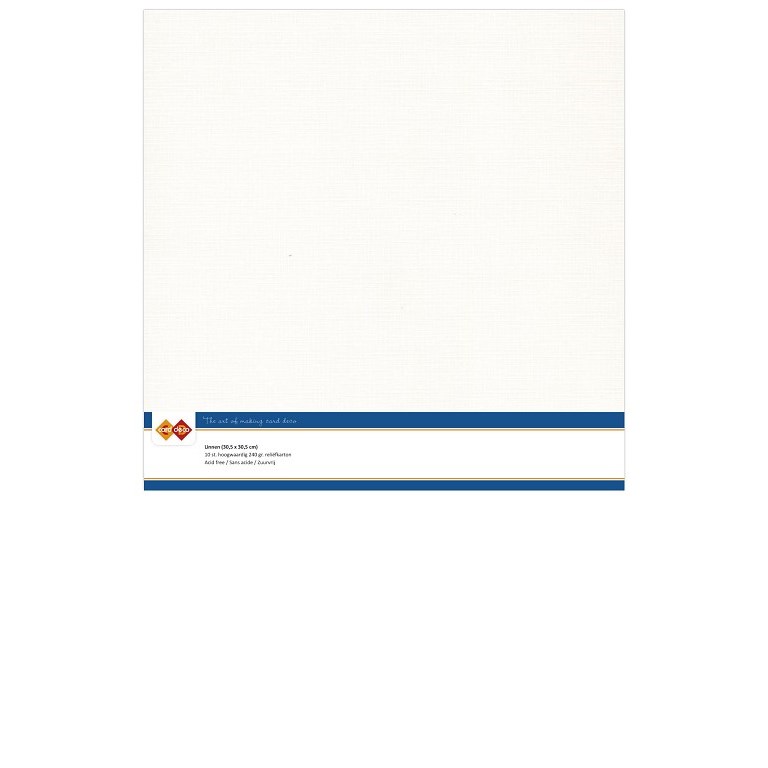 Cardstock - 30x30 cm - Off White - 10st