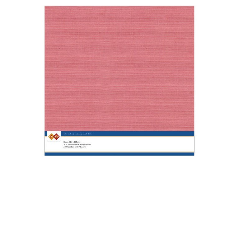 Cardstock - 30x30 cm - Flamingo  - 10st
