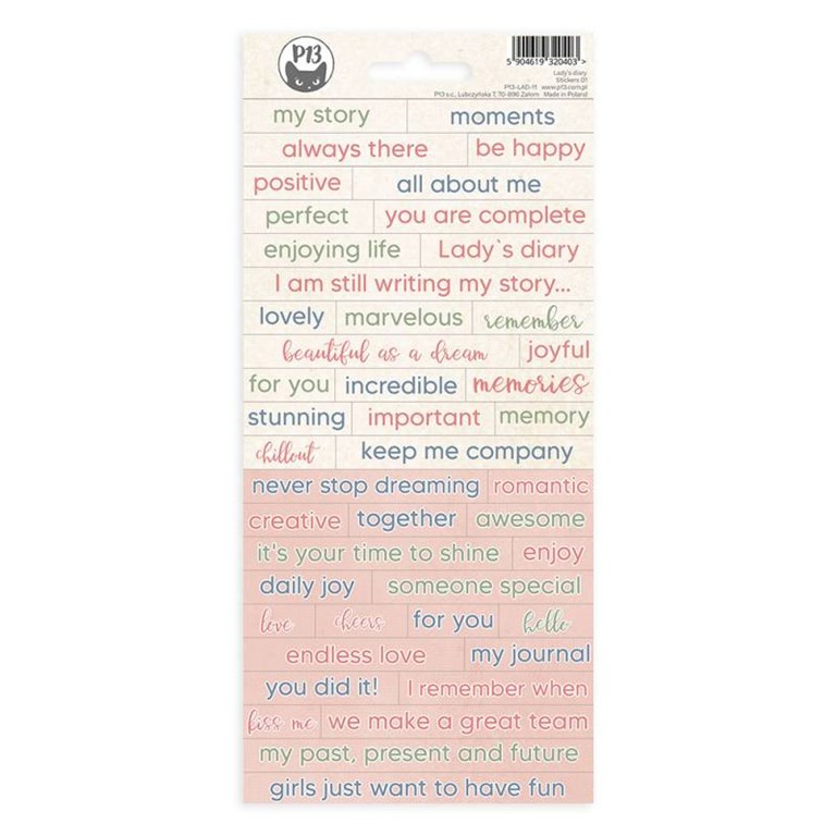 Stickers - Lady´s Diary 01