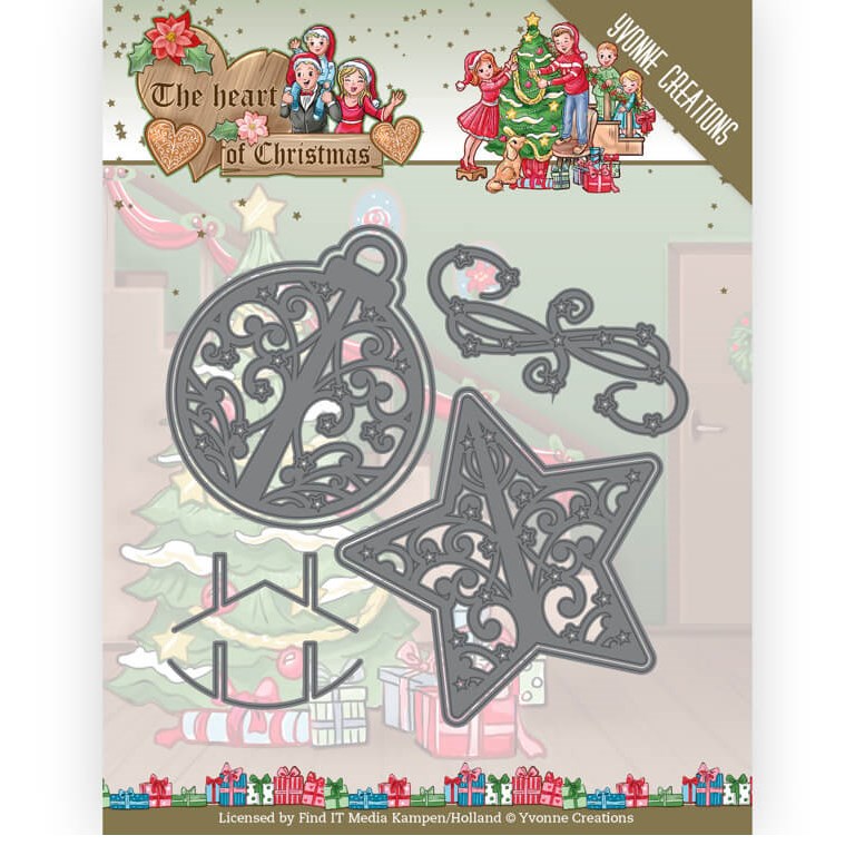 Yvonne Creations Die - The Heart of Christmas - Twinkling Decorations