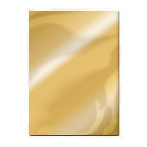 A4 Metallic Mirror Card - Polished Gold - Gloss - 5st