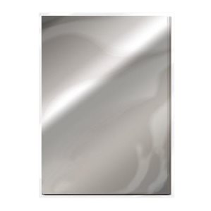 A4 Cardstock - Mirror effect - Silver metallic - 5st
