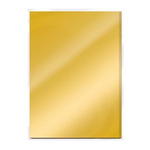 A4 Metallic Mirror Card - Gold Pearl - Satin - 5st