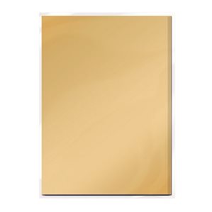 A4 Metallic Mirror Card - Honey Gold - Satin - 5st