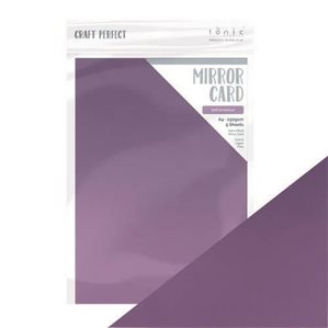 A4 Metallic Mirror Card - Soft Amethyst - Satin - 5st