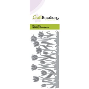 Craft Emotions Die - Tulips Border (0150)