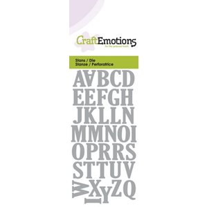 Craft Emotions Die - Uppercase Alphabet (0163)