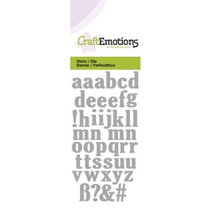 Craft Emotions Die - Lowercase Alphabet (0164)