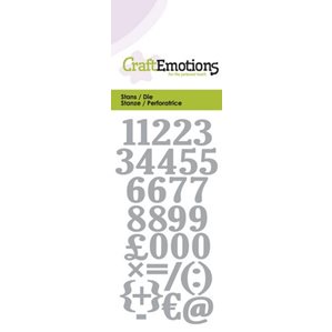 Craft Emotions Die - Numbers (0165)