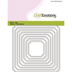 Craft Emotions Die - Edges Square - Double rounder
