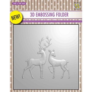 3D Embossingfolder - Reindeer