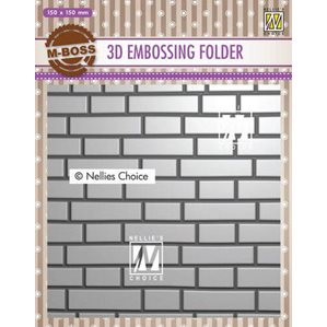 3D Embossingfolder - Brick Wall