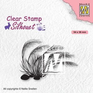 Clearstamps - Silhouette - Blooming grass 3