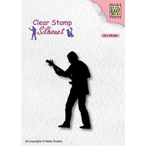Clearstamps - Silhouette Teenagers - Guitar