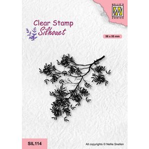 Clearstamps - Silhouette - Acacia Branch