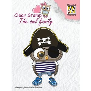 Clearstamp - The Owl Family - Pirate