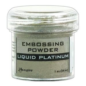 Ranger Embossingpulver - Liquid platinum
