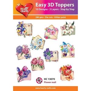 Easy 3D - Toppers - Glitter - Flower mail
