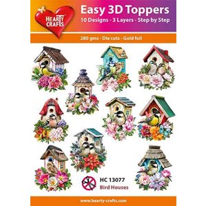 Easy 3D - Toppers - Glitter - Bird Houses