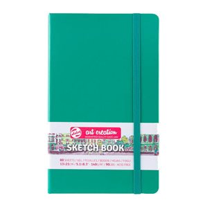 Sketch Note Book - 13x21 cm - Forest Green