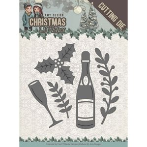 Amy Design Dies - Christmas Wishes - Champagne