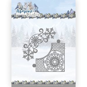 Amy Design Dies - Awesome Winter - Winter Lace Corner