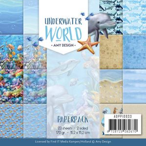 Paper pack - 15x15cm - Underwater World
