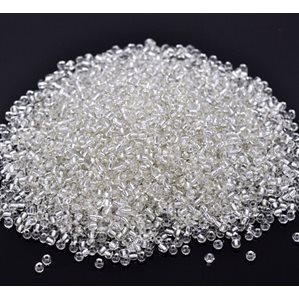 Genomskinliga glaspärlor - 100g - Ca 1500st - 4mm