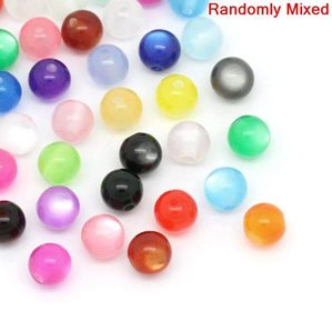 Akrylpärlor - Delikata pärlor i mixade färger - 8mm - 200st