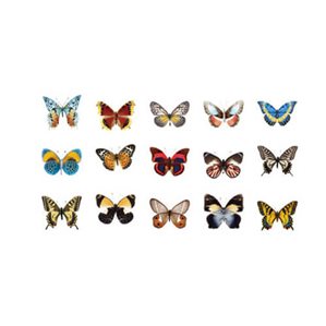 Stickers - Fjärilar - Multi - 45st