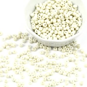 Glaspärlor - Seed Beads - 3mm - 50g - Ivory