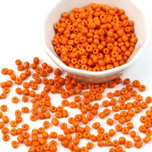 Glaspärlor - Seed Beads - 3mm - 50g - Orange