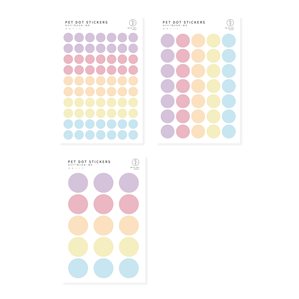 Stickers - Cirklar - Färgmix - 120st