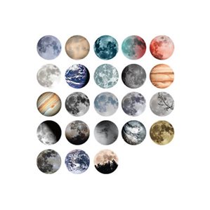 Stickers - Månar - 46st