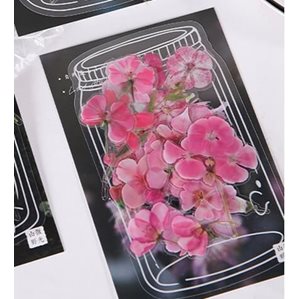 Stickers - Rosa blommor - 40st