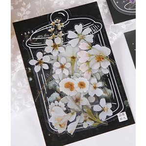 Stickers - Vita blommor - 40st