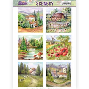 Die Cut Toppers - Scenery - Spring Landscapes 2