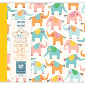 Scrapbookingalbum - Hey Baby - Elephants - 20x20cm