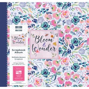 Scrapbookingalbum - Bloom and Wonder - Floral - 30x30cm