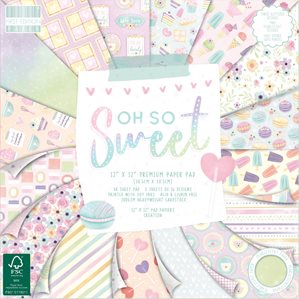 Paper pad - First Edition - Oh So Sweet - 30x30cm - 48st