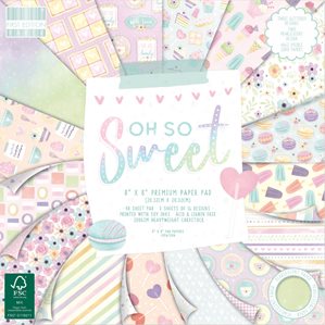 Paper pad - First Edition - Oh So Sweet - 20x20cm - 48st