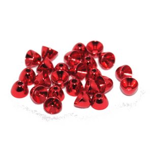 Coneheads - Metallic red - 4,0mm - 25st