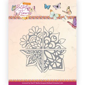 Jeanines Art Dies - Perfect Butterfly Flowers - 4-in1 Corner