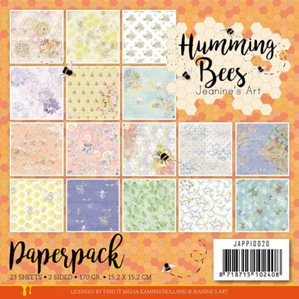 Paper pack - 15x15cm - Humming Bees