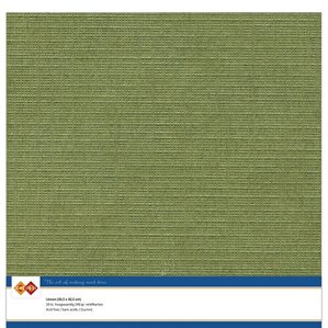 Cardstock - 30x30 cm - Mossgrön 2 - 10st