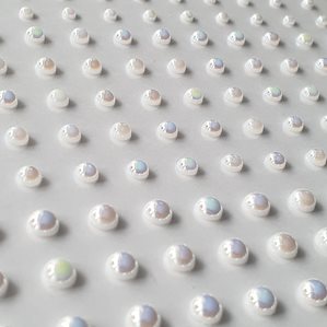 Metallic Pearls - 187st - Vit - 3 storlekar