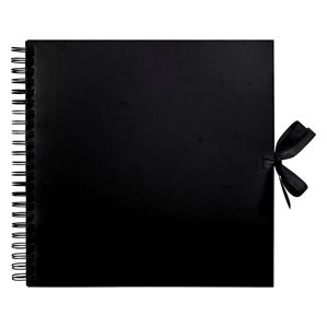 Scrapbook - 30x30cm - Svarta sidor