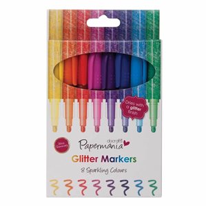 Glitter Markers - 8st glitterpennor